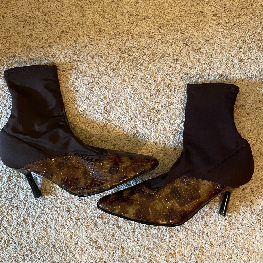 Gwen Stefani Collection Animal Print Boots Heels - Picture 2 of 15